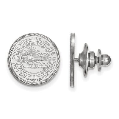 West Virginia University Crest Lapel Pin 14k White Gold 4W051WVU, MPN: 4W051WVU, 886774850962