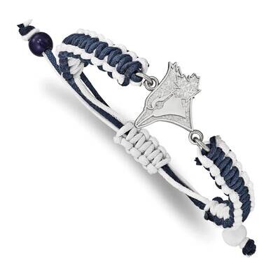 MLB Toronto Blue Jays Adjustable Cord Bracelet Stainless Steel ST514BLU, MPN: ST514BLU, 634401015662