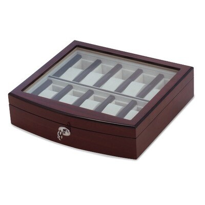 Dark Maple Finish 10-Watch Case High Gloss GP9595, MPN: GP9595, 886774282749