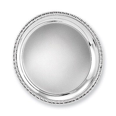 Silver-plated 10 Round Fancy Edge Tray GL9182, MPN: GL9182, 15227823134
