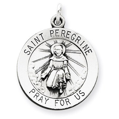 Saint Peregrine Medal Sterling Silver QC3618, MPN: QC3618, 191101181931
