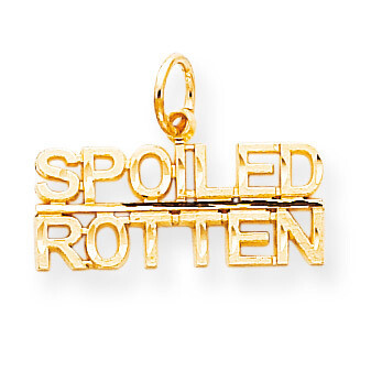 Talking - Spoiled Rotten Charm 10k Gold 10C485, MPN: 10C485, 883957392646