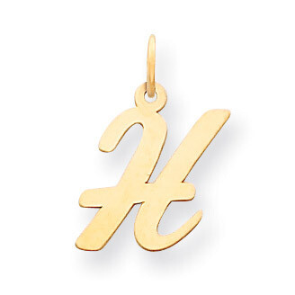 Initial H Charm 14k Gold Medium Script YC660H, MPN: YC660H, 886774137179