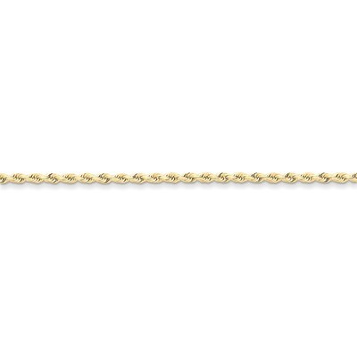 2.5mm Handmade Diamond-cut Rope Chain 30 Inch 10k Gold 10K018-30, MPN: 10K018-30, 886774399706