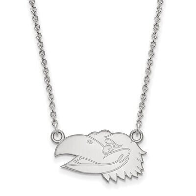 University of Kansas Small Pendant with Necklace Sterling Silver SS047UKS-18, MPN: SS047UKS-18, 886…