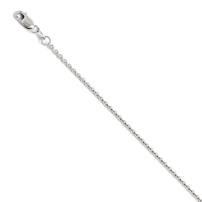 Leslie&#39;s Flat Cable Chain 16 Inch - 14k White Gold HB-1622-16, MPN: 1622-16, 886774996035