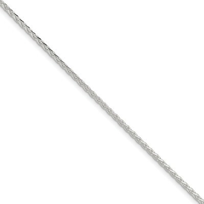 8 Inch 2.15mm Diamond-cut Round Spiga Chain Sterling Silver QSR060-8, MPN: QSR060-8, 886774408897