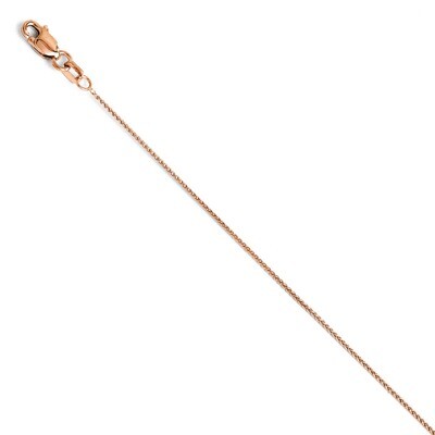 Leslie&#39;s .8mm Baby Wheat Chain 16 Inch - 14k Rose Gold HB-1203-16, MPN: 1203-16, 886774995380