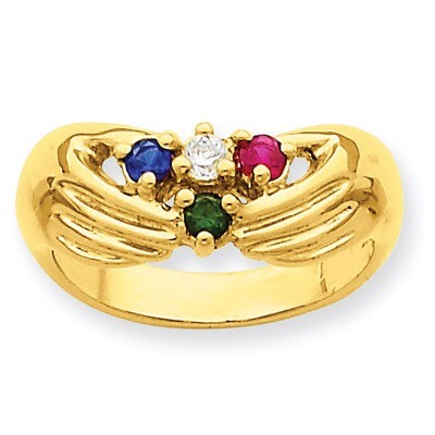 4 Birthstones Family Ring 14k Yellow Gold XMR51/4, MPN: XMR51/4, 191101538940