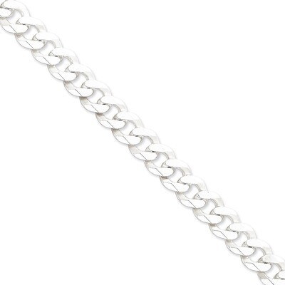 8 Inch 13mm Beveled Curb Chain Sterling Silver QFB310-8, MPN: QFB310-8, 883957941684