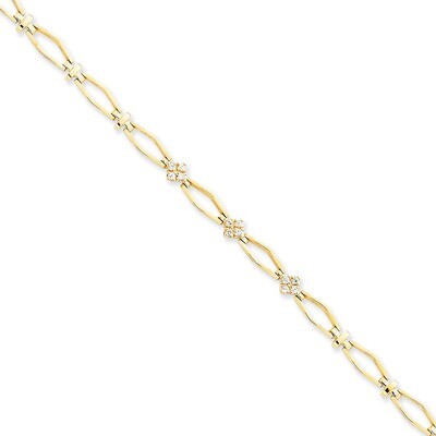 1.6mm Diamond Tennis Bracelet Mounting 14k Gold X784, MPN: X784,