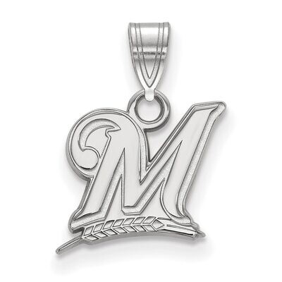 Milwaukee Brewers Small Pendant 14k White Gold 4W002BRE, MPN: 4W002BRE, 886774826172