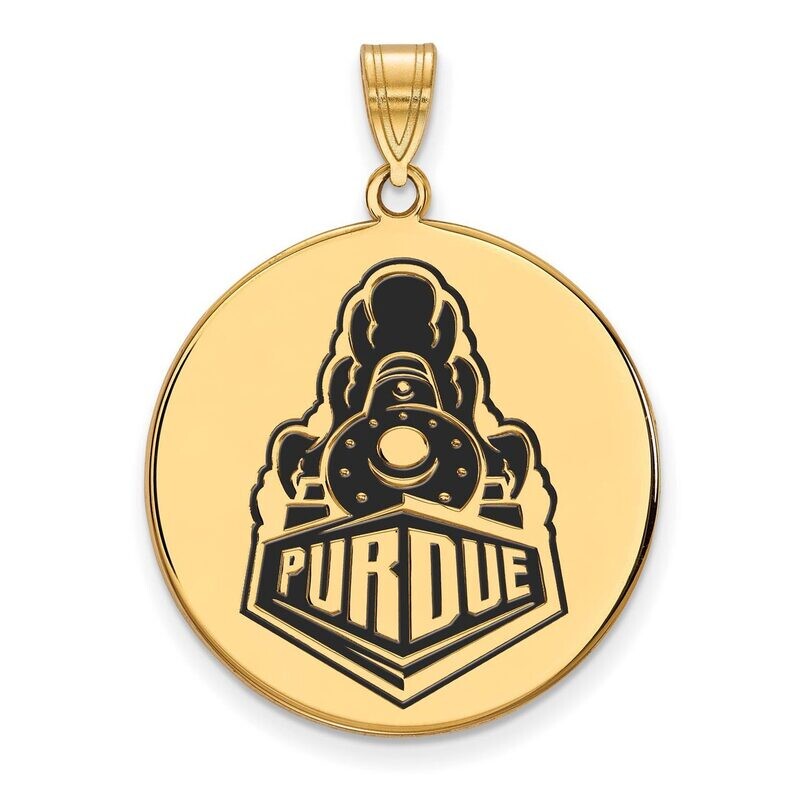 Purdue XLarge Enamel Disc Pendant Gold-plated Silver GP066PU, MPN: GP066PU, 886774952574