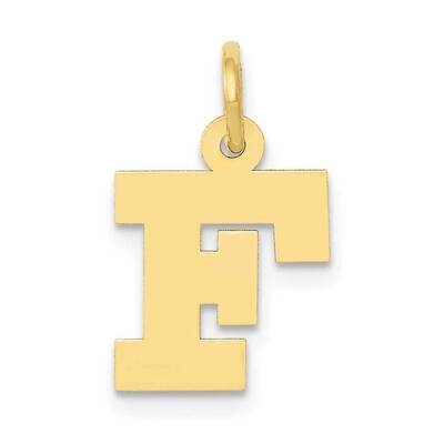 Block Initial F Charm 10k Gold Small 10YC664F, MPN: 10YC664F,