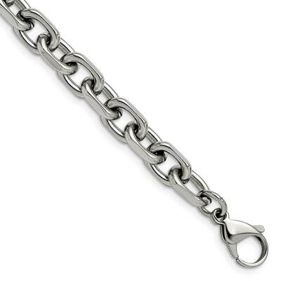 8.50mm 8.75 Inch Cable Bracelet Stainless Steel Polished SRB2913-8.75, MPN: SRB2913-8.75, 191101859…