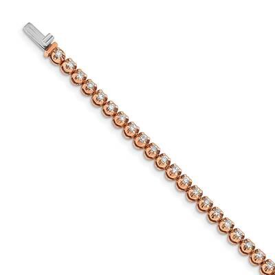 Diamond Bracelet 14k Rose Gold BM4650-200-RA, MPN: BM4650-200-RA, 191101333064