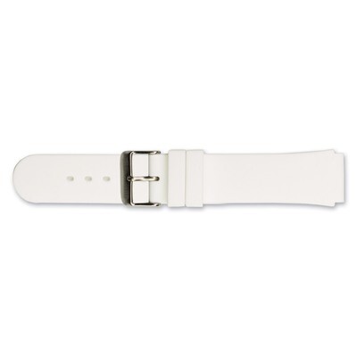 18mm White Silicone Rubber Watch Band 7.75 Inch Silver-tone Buckle BAW326-18, MPN: BAW326-18, 60226…