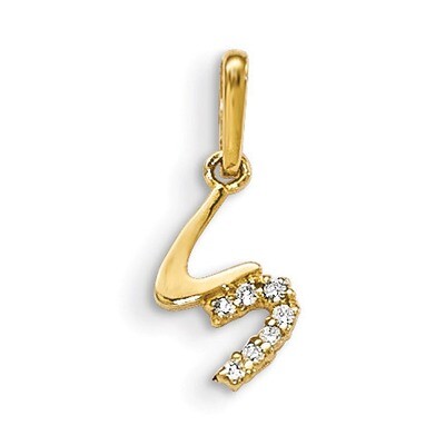 CZ Children&#39;s Pendant 14k Gold GK878
