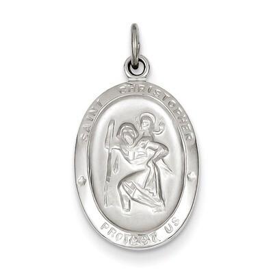 Saint Christopher Medal Sterling Silver QC3553, MPN: QC3553, 886774108346
