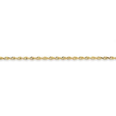 2.15mm Diamond-cut Extra-Light Rope Chain 20 Inch 14k Gold EXL018-20, MPN: EXL018-20, 886774398808