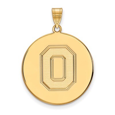 Ohio State University x-Large Disc Pendant 10k Yellow Gold 1Y091OSU, MPN: 1Y091OSU, 886774823379