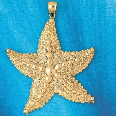 Dazzlers Jewelry Starfish Pendant Necklace Charm Bracelet in Yellow, White or Rose Gold 85, MPN: DZ…