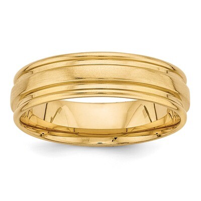 Yellow Gold Heavy Comfort Fit Fancy Band 14k Gold YB118, MPN: YB118, 886774524016