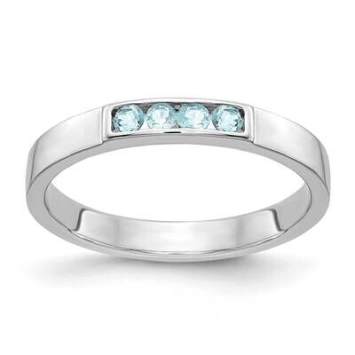 Blue Topaz Ring 14k White Gold RM4325-BT-W, MPN: RM4325-BT-W, 883957717333