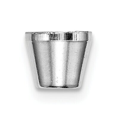 Round Tapered Tube Bezel 3.0mm Setting 14k White Gold WG158, MPN: WG158,