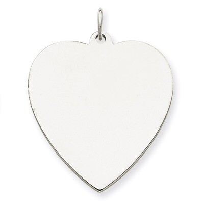 Heart Disc Charm Engravable Sterling Silver QM394/35, MPN: QM394/35, 883957584720