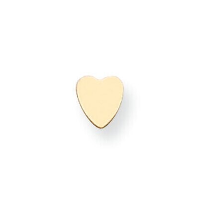 Heart Shape Stamping 14k Yellow Gold YG1221, MPN: YG1221,