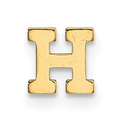 Die Struck Letter H 14k Yellow Gold YG2220H, MPN: YG2220H,