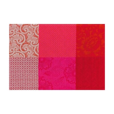 Le Jacquard Francais Placemat Kyoto Cherry 21 x 15 Cotton and Acrylicic Set of 4, MPN: 22097, 36602…