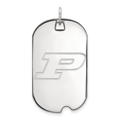 Purdue Large Dog Tag Sterling Silver SS023PU, MPN: SS023PU, 886774696393