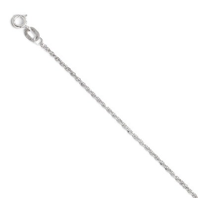 Leslie&#39;s Sparkle Singapore Chain 16 Inch - 10k White Gold HB-5236-16, MPN: 5236-16, 886774568843