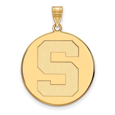 Michigan State University x-Large Disc Pendant Gold-plated Silver GP068MIS, MPN: GP068MIS, 88677495…
