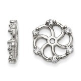 Earring Jacket 14k White Gold AAA Quality Diamond XJ6WAAA, MPN: XJ6WAAA, 883957115825