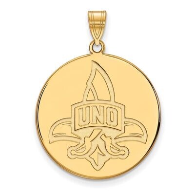 University of New Orleans x-Large Disc Pendant Gold-plated Silver GP019UNO, MPN: GP019UNO, 88677492…