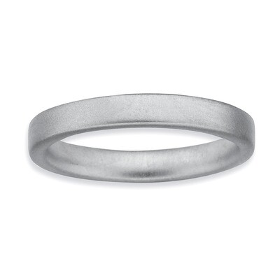 Satin Ring - Sterling Silver Rhodium-plated QSK271, MPN: QSK271, 883957147123