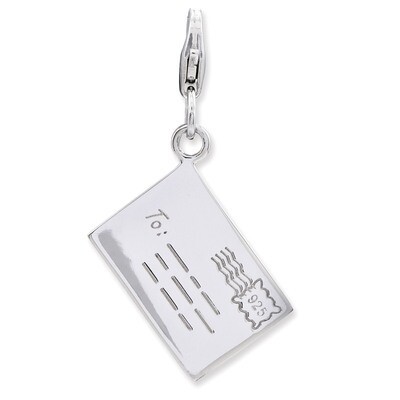 3-D Letter Charm Sterling Silver QCC813 by Amore La Vita, MPN: QCC813, 886774235448