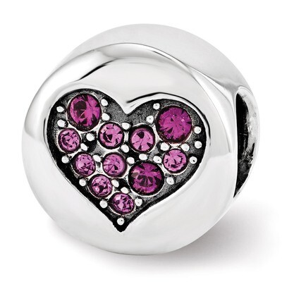 Swarovski Elements Feb-Peace Bead - Sterling Silver QRS3385, MPN: QRS3385, 886774964904