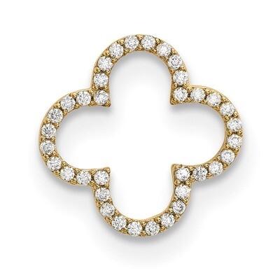 Small Diamond Quatrefoil Design Pendant 14k Gold XP5048A, MPN: XP5048A, 883957218908