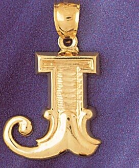 Dazzlers Jewelry Initial J Pendant Necklace Charm Bracelet in Yellow, White or Rose Gold 9577j, MPN…
