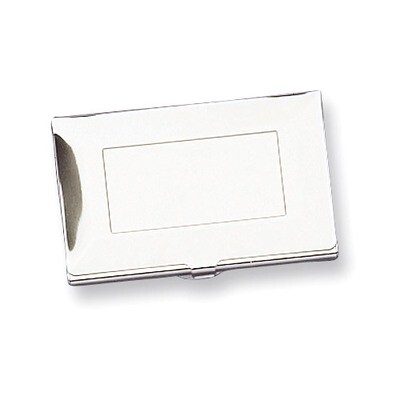 Nickel-plated Plain Business Card Case GL8012, MPN: GL8012, 788089048556