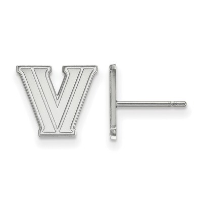 Villanova University x-Small Post Earrings 10k White Gold 1W006VIL, MPN: 1W006VIL, 886774775043