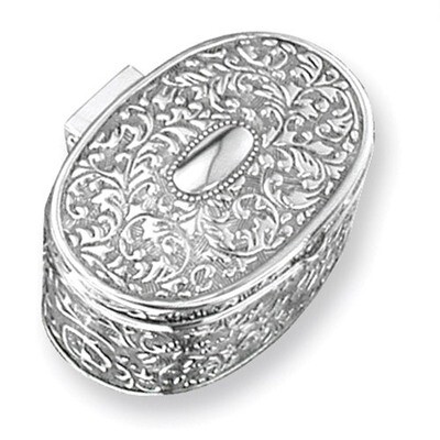 Silver-plated Antique Oval Jewelry Box GL1597, MPN: GL1597, 15227868647