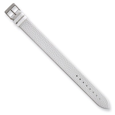 Moog White Satin Finish Leather Grain Calf Leather Watch Band, MPN: CD-01,