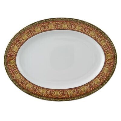 Versace Medusa Red Platter 15 3/4 inch, MPN: 19300-409605-12740, 790955093317