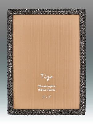 Tizo Shamoo Jeweled Black Picture Frame 4 x 6 Inch, MPN: RS710BK-46,