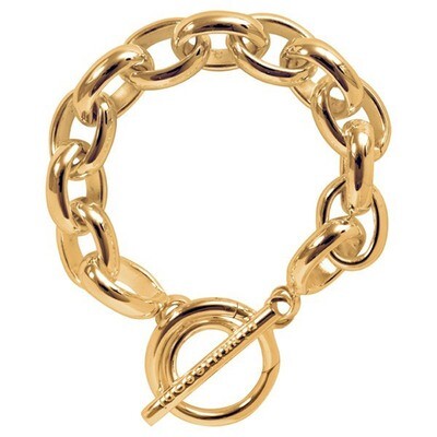 Nikki Lissoni Bracelet Gold-Plated with T-Bar Closure 19cm 7.4 inch B1006G19, MPN: B1006G19, 871881…